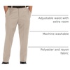 image:imageGioberti Boys Flat Front Dress PantsBeige