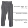 image:imageGioberti Boys Flat Front Dress PantsCharcoal
