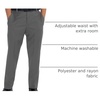 image:imageGioberti Boys Flat Front Dress PantsGray