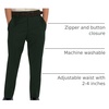 image:imageGioberti Boys Flat Front Dress PantsHunter Green