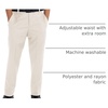 image:imageGioberti Boys Flat Front Dress PantsOffwhite