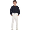 image:imageGioberti Boys Flat Front Dress PantsWhite