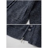 image:imageGioberti Boys Knitted Full Zip Cardigan Sweater with Soft Brushed Flannel LiningMelange Blue