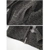 image:imageGioberti Boys Knitted Full Zip Cardigan Sweater with Soft Brushed Flannel LiningMelange Charcoal