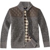 image:imageGioberti Boys Knitted Full Zip Cardigan Sweater with Soft Brushed Flannel LiningMelange Coffee
