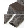 image:imageGioberti Boys Knitted Full Zip Cardigan Sweater with Soft Brushed Flannel LiningMelange Coffee