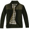 image:imageGioberti Boys Knitted Full Zip Cardigan Sweater with Soft Brushed Flannel LiningOlive