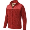 image:imageGioberti Boys Knitted Full Zip Cardigan Sweater with Soft Brushed Flannel LiningRed