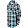 image:imageGioberti Men 100 Cotton Western Flannel Plaid Shirt wSnapon Button1073  Turquoise  Black