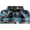 image:imageGioberti Men 100 Cotton Western Flannel Plaid Shirt wSnapon Button1073  Turquoise  Black