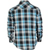 image:imageGioberti Men 100 Cotton Western Flannel Plaid Shirt wSnapon Button1073  Turquoise  Black