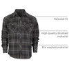 image:imageGioberti Men 100 Cotton Western Flannel Plaid Shirt wSnapon Button1118  Black  Gray  Khaki