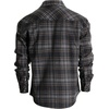 image:imageGioberti Men 100 Cotton Western Flannel Plaid Shirt wSnapon Button1118  Black  Gray  Khaki