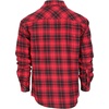 image:imageGioberti Men 100 Cotton Western Flannel Plaid Shirt wSnapon Button1130  Carmine  Black Plaid