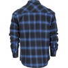 image:imageGioberti Men 100 Cotton Western Flannel Plaid Shirt wSnapon Button1132  Black  Blue Plaid