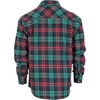 image:imageGioberti Men 100 Cotton Western Flannel Plaid Shirt wSnapon Button1136  Green  Red