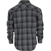 image:imageGioberti Men 100 Cotton Western Flannel Plaid Shirt wSnapon Button1144  Charcoal  Black  Gray