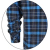 image:imageGioberti Men 100 Cotton Western Flannel Plaid Shirt wSnapon Button1146  Royal Blue  Midnight  Yellow White Highlight