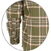 image:imageGioberti Men 100 Cotton Western Flannel Plaid Shirt wSnapon Button1148  Olive  White  Orange