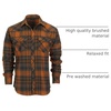 image:imageGioberti Men 100 Cotton Western Flannel Plaid Shirt wSnapon Button1152  Gray  Orange  Blue