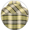 image:imageGioberti Men 100 Cotton Western Flannel Plaid Shirt wSnapon Button1153  Yellow  Black  White