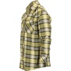 image:imageGioberti Men 100 Cotton Western Flannel Plaid Shirt wSnapon Button1153  Yellow  Black  White