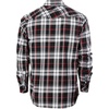 image:imageGioberti Men 100 Cotton Western Flannel Plaid Shirt wSnapon Button35  Black White Red Line