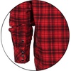 image:imageGioberti Men 100 Cotton Western Flannel Plaid Shirt wSnapon Button416  Red  Black