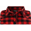 image:imageGioberti Men 100 Cotton Western Flannel Plaid Shirt wSnapon Button48  Red  Black Checkered