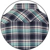 image:imageGioberti Men 100 Cotton Western Flannel Plaid Shirt wSnapon Button774  Dark Green  Black