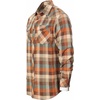 image:imageGioberti Men 100 Cotton Western Flannel Plaid Shirt wSnapon Button78  Orange  Khaki  Teal