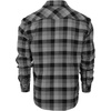 image:imageGioberti Men 100 Cotton Western Flannel Plaid Shirt wSnapon Button86  Charcoal  Gray  Black