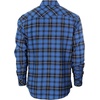 image:imageGioberti Men 100 Cotton Western Flannel Plaid Shirt wSnapon Button98  Royal Blue  Black  White Highlight