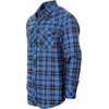 image:imageGioberti Men 100 Cotton Western Flannel Plaid Shirt wSnapon Button98  Royal Blue  Black  White Highlight