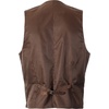 image:imageGioberti Mens 5 Button Tailored Collar Formal Herringbone Tweed Suit Vest105  Brown Plaid