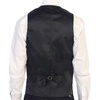 image:imageGioberti Mens 5 Button Tailored Collar Formal Herringbone Tweed Suit Vest24  Charcoal Gridwork