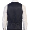 image:imageGioberti Mens 5 Button Tailored Collar Formal Herringbone Tweed Suit Vest28  Midnight Blue Barleycorn