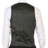 image:imageGioberti Mens 5 Button Tailored Collar Formal Herringbone Tweed Suit Vest81  Olive Graph