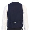 image:imageGioberti Mens 6 Button Formal Herringbone Tweed Vest14  Herringbone Navy