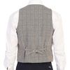 image:imageGioberti Mens 6 Button Formal Herringbone Tweed Vest16  Checked Brown  Tan
