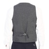 image:imageGioberti Mens 6 Button Formal Herringbone Tweed Vest2  Herringbone Gray