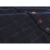 image:imageGioberti Mens 6 Button Formal Herringbone Tweed Vest22  Gridwork Navy