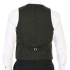image:imageGioberti Mens 6 Button Formal Herringbone Tweed Vest49  Herringbone Olive