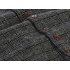 image:imageGioberti Mens 6 Button Formal Herringbone Tweed Vest55  Graph Black