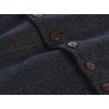 image:imageGioberti Mens 6 Button Formal Herringbone Tweed Vest58  Graph Navy