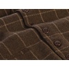 image:imageGioberti Mens 6 Button Formal Herringbone Tweed Vest59  Graph Light Brown