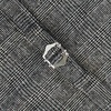image:imageGioberti Mens 6 Button Formal Herringbone Tweed Vest6  Checkered Gray
