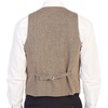 image:imageGioberti Mens 6 Button Formal Herringbone Tweed Vest7  Herringbone Khaki