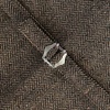 image:imageGioberti Mens 6 Button Formal Herringbone Tweed Vest8  Herringbone Brown