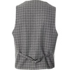image:imageGioberti Mens 6 Button Formal Herringbone Tweed Vest90  Gray Graph
